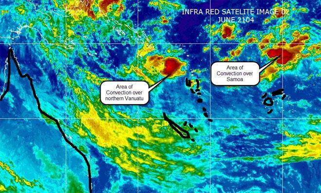 Convection over the SW Pacific ©  SW